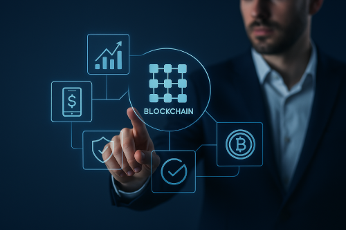 Blockchain & Fintech Consulting illustration